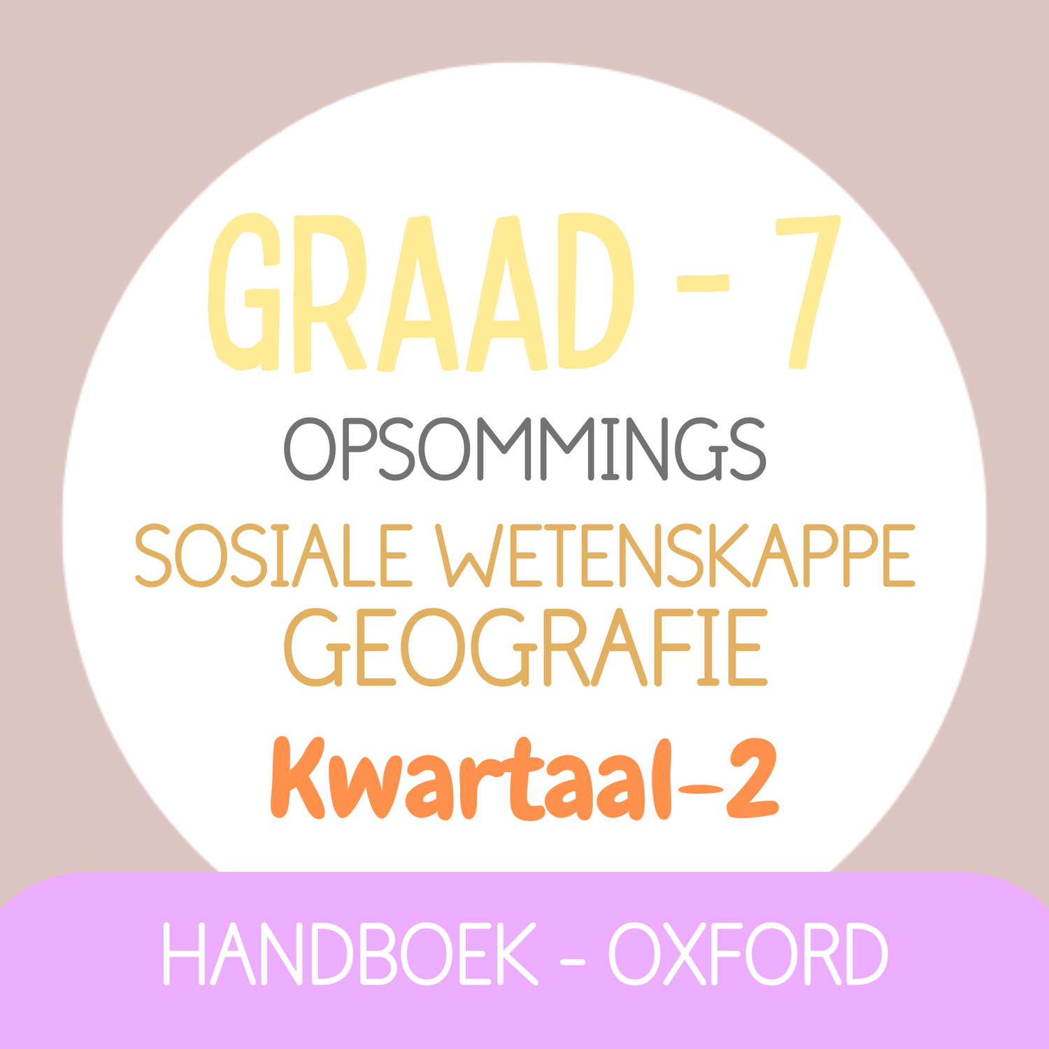 Graad 7 SW Geografie KW2 (OXFORD)