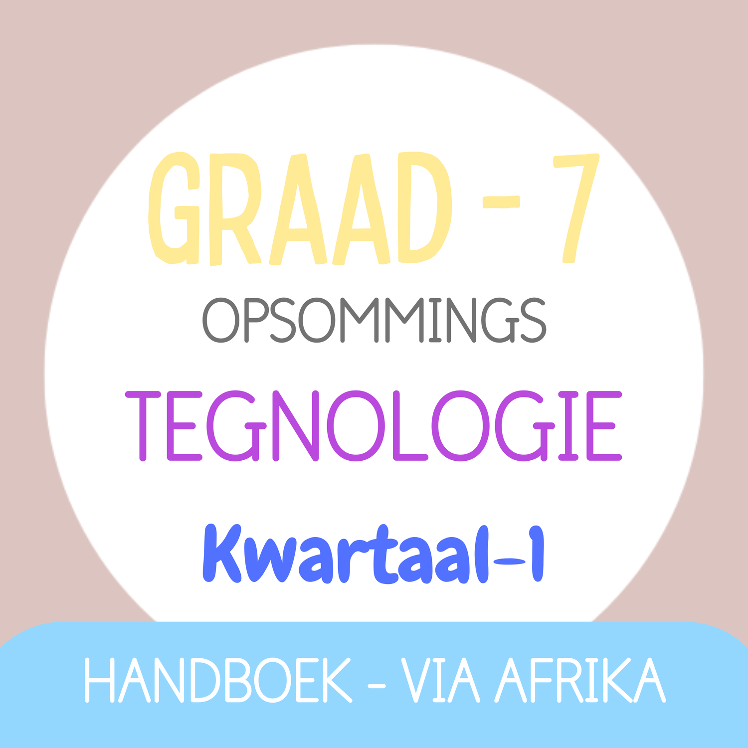 Graad 7 TEGNOLOGIE KW1 (VIA AFRIKA)