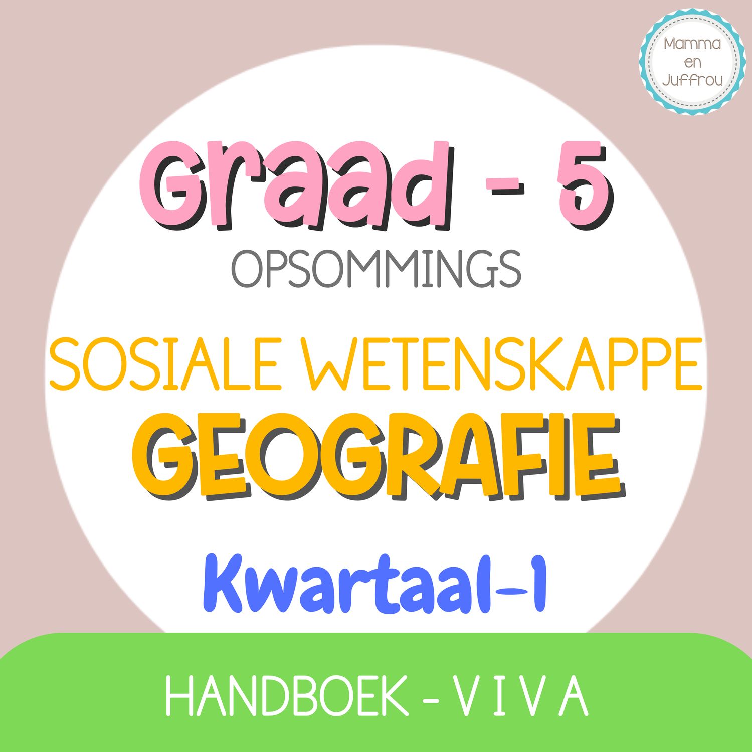 Graad 5 SW-GEOGRAFIE KW1 (viva)