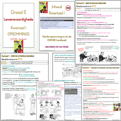 Graad 5 Lewensvaardighede KW1 (OXFORD)