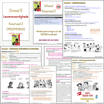 Graad 5 Lewensvaardighede KW2 (OXFORD)