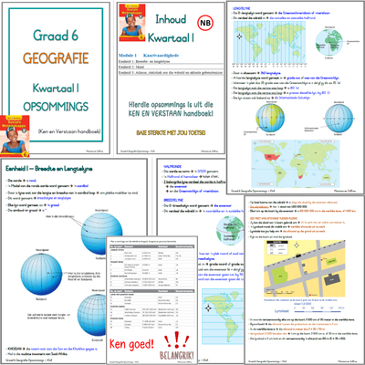 Graad 6 SW GEOGRAFIE - KW1 (Ken en Verstaan)