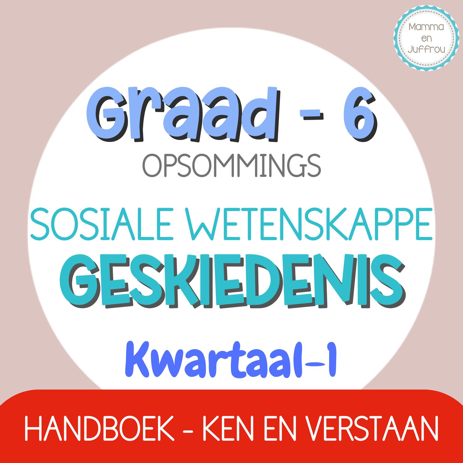 Graad 6 SW GESKIEDENIS - KW1 (Ken en Verstaan)