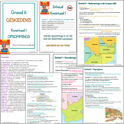 Graad 6 SW GESKIEDENIS - KW1 (Ken en Verstaan)