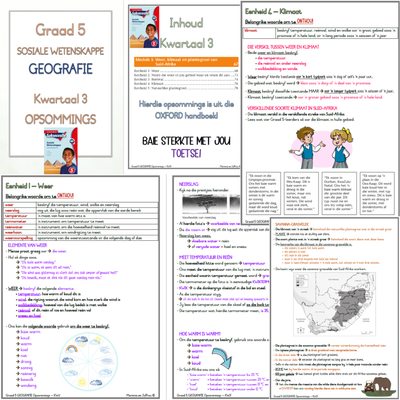 Graad 5 SW-GEOGRAFIE KW3 (OXFORD)