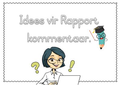 FREE / GRATIS Rapport kommentaar
