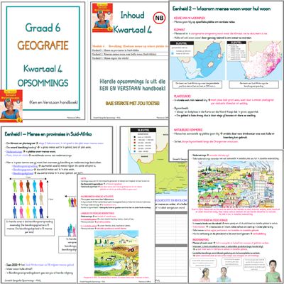 Graad 6 SW GEOGRAFIE - KW4 (Ken en Verstaan)