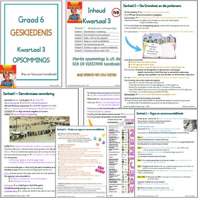 Graad 6 SW GESKIEDENIS - KW3 (Ken en Verstaan)