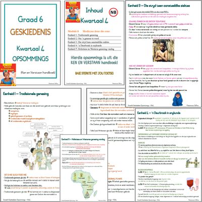 Graad 6 SW GESKIEDENIS - KW4 (Ken en Verstaan)