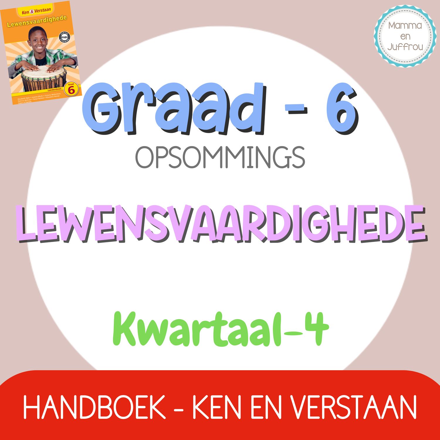 Graad 6 Lewensvaardighede KW4 (KEN EN VERSTAAN)