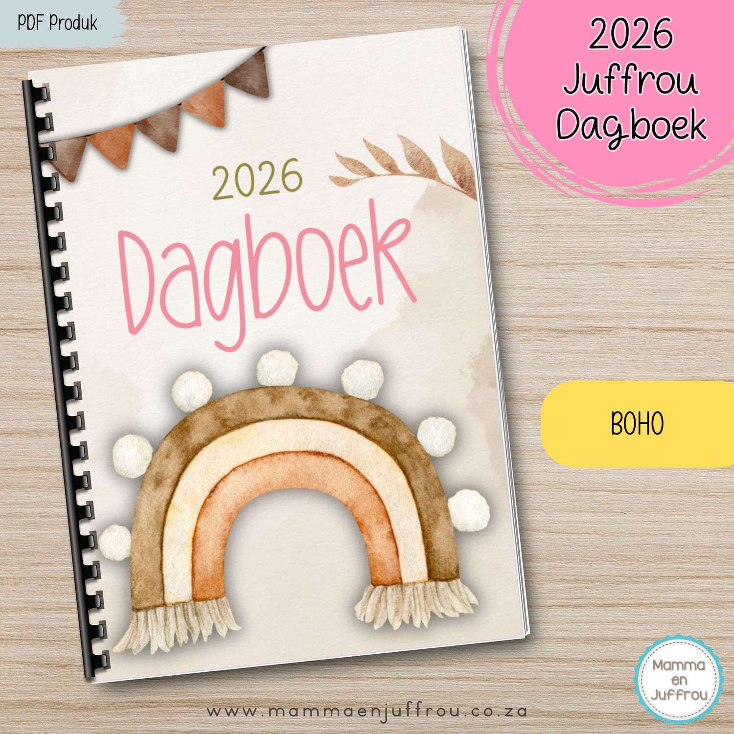 2026 Dagboek - Boho