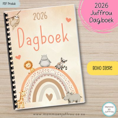 2026 Dagboek - Boho diere