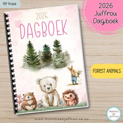 2026 Dagboek - Forest Animals