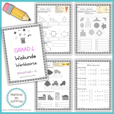 Graad 4 Wiskunde Werkkaarte KW 4