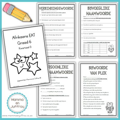 Graad 6 - Afrikaans EAT Werkkaarte KW 3