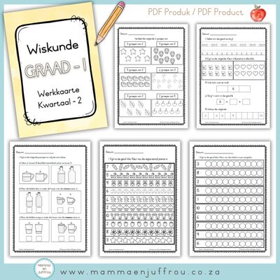 Graad 1 Wiskunde Werkkaarte KW2