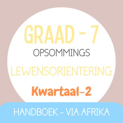 Graad 7 Lewensorientering KW2 (VIA AFRIKA)