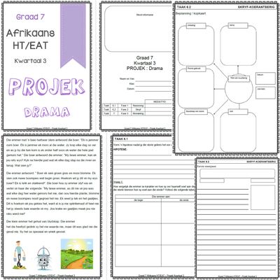 Graad 7 Afrikaans HT/EAT kwartaal 3 Projek (opsie 1)