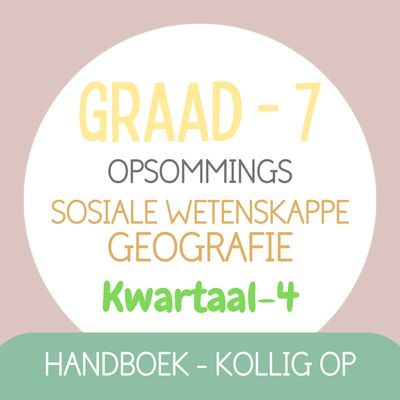 Graad 7 SW-GEOGRAFIE KW4 (KOLLIG OP)