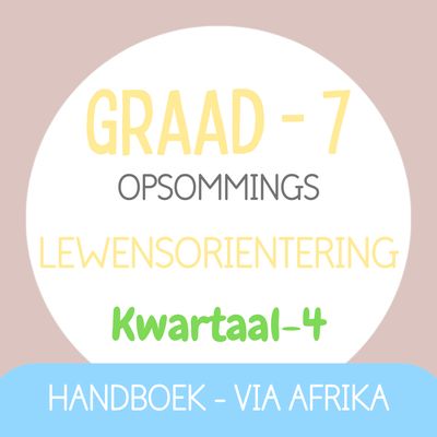 Graad 7 Lewensorientering KW4 (VIA AFRIKA)