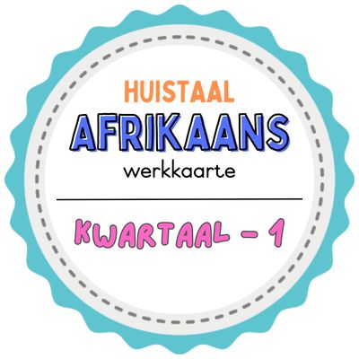 Graad 1 Afrikaans Werkkaarte KW1