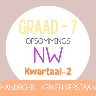 Graad 7 NW KW2 (KEN EN VERSTAAN)