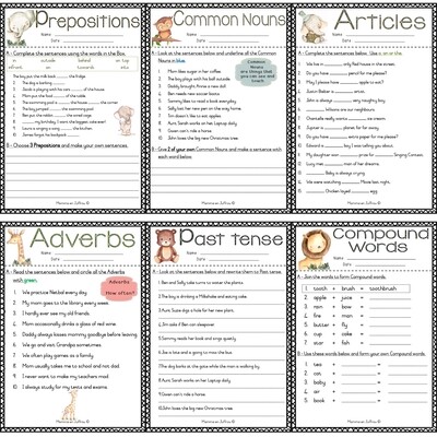 Graad 6 English Worksheets PAK 06