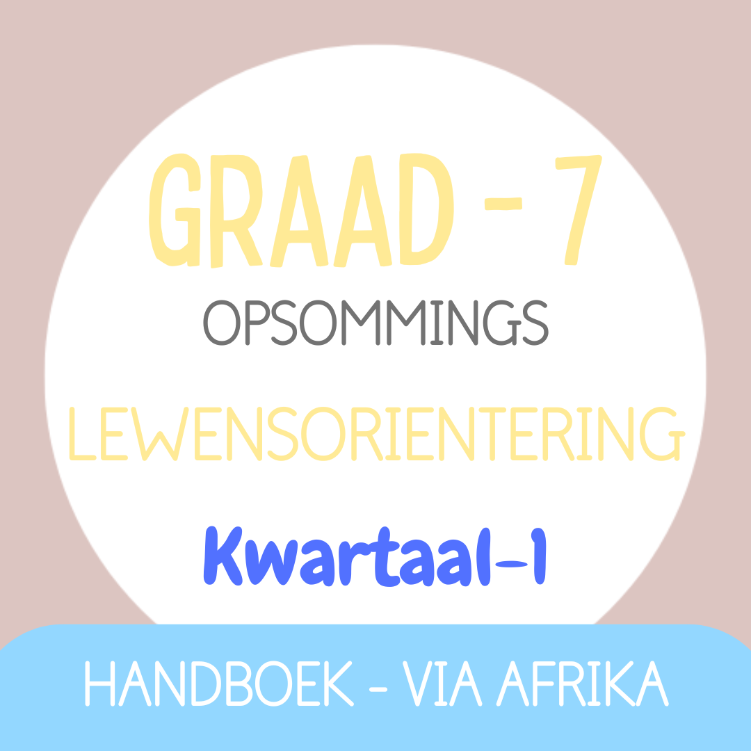 Graad 7 Lewensoriëntering KW1 (VIA AFRIKA)