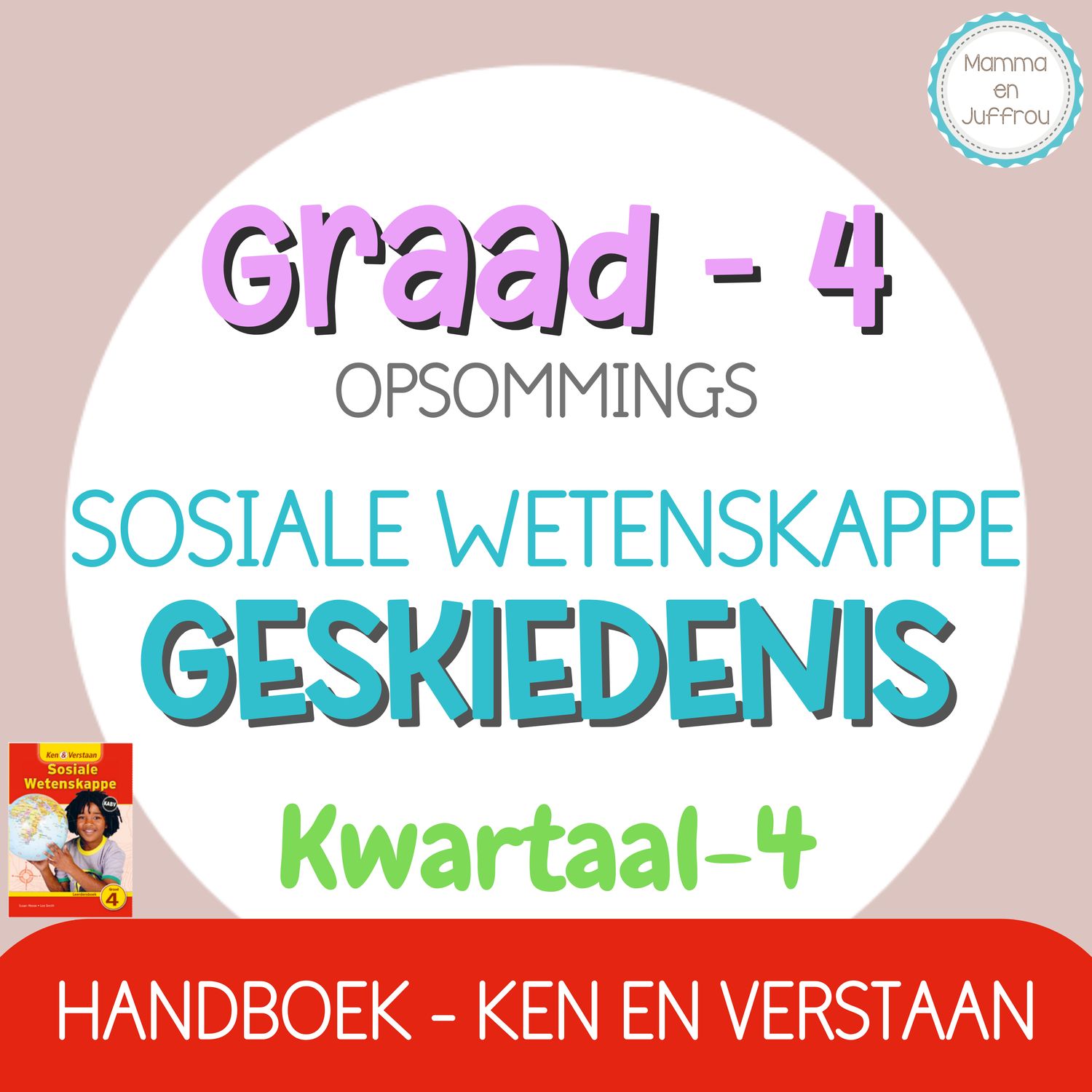 Graad 4 - Geskiedenis KW 4 (ken en verstaan)