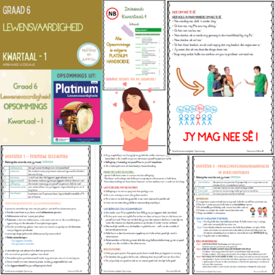 Graad 6 Kwartaal 1 Opsommings