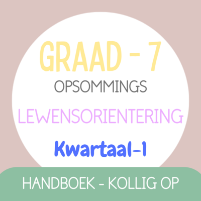 Graad 7 Lewensoriëntering KW1 (KOLLIG OP)