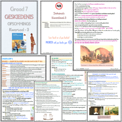 Graad 7 SW Geskiedenis KW3 (VIA AFRIKA)