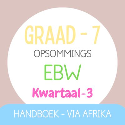 Graad 7 EBW KW3 (VIA AFRIKA)