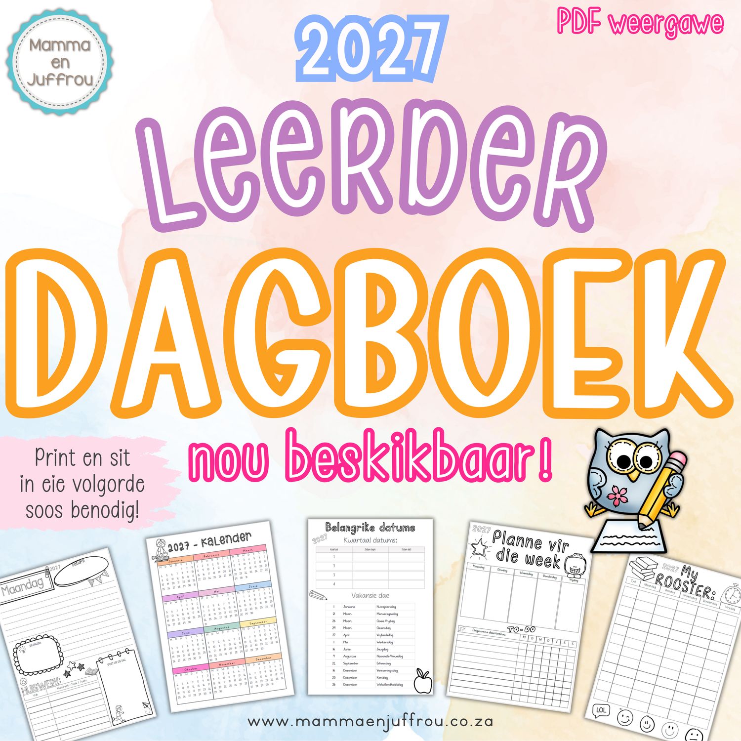 2027 DAGBOEK - Leerder (PDF)