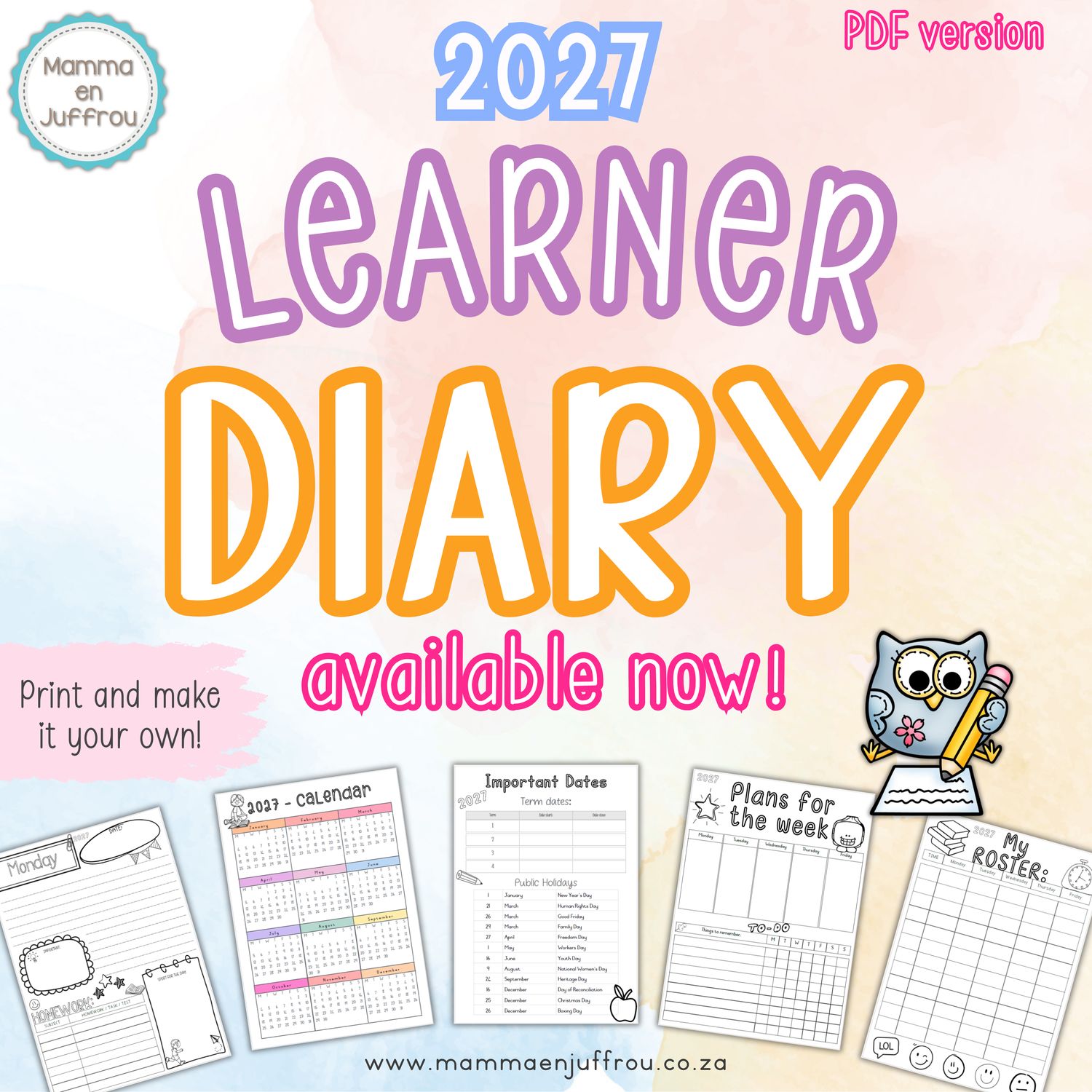 2027 DIARY - Learner (PDF)