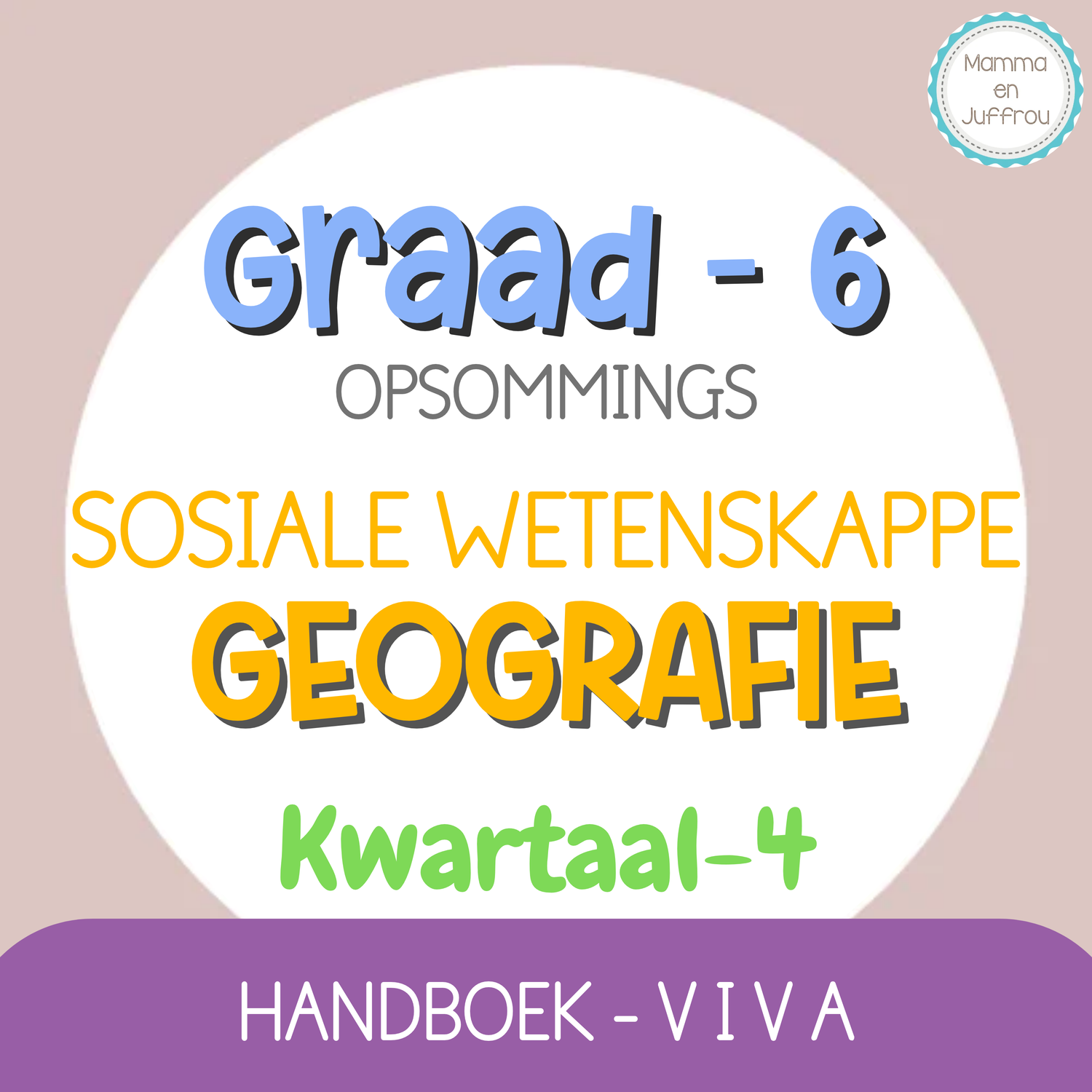Graad 6 SW-GEOGRAFIE KW4 (viva)