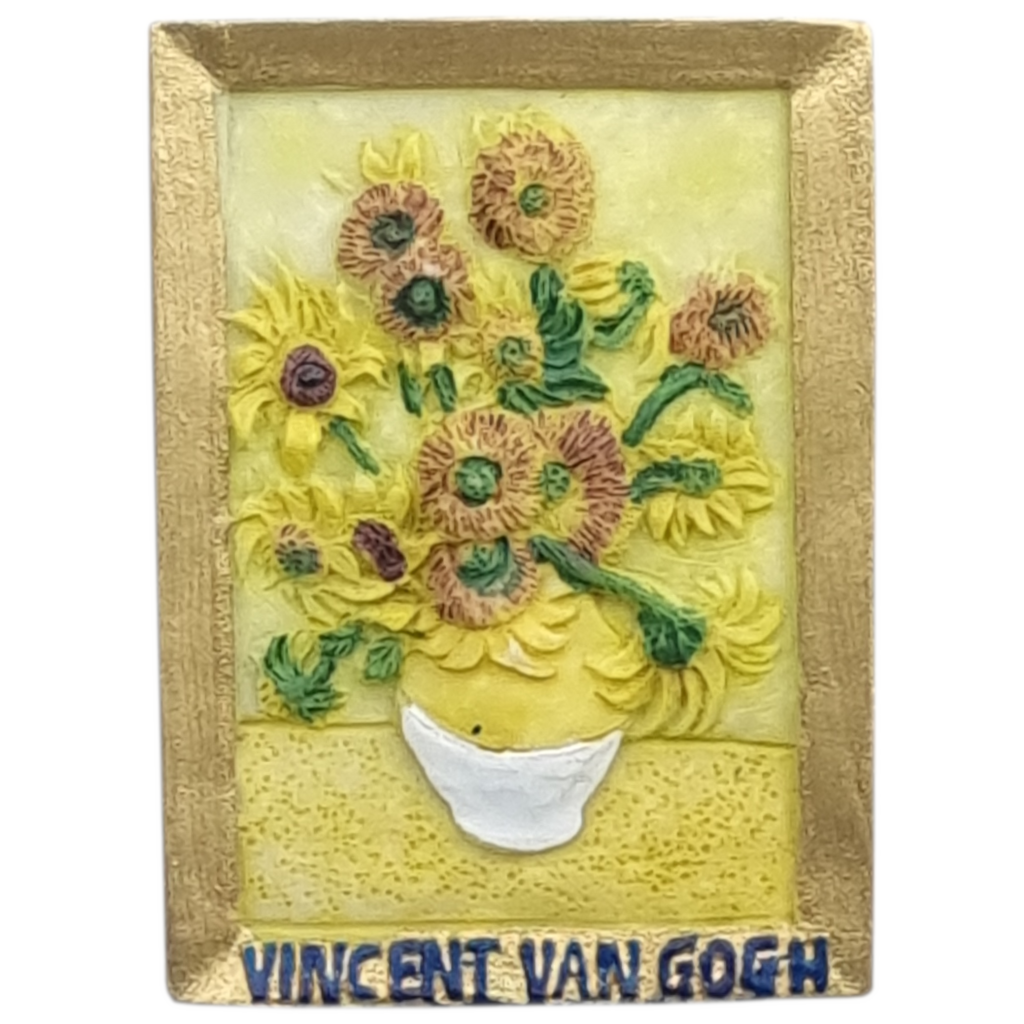 Koelkastmagneet &quot;Zonnebloemen&quot; Vincent van Gogh