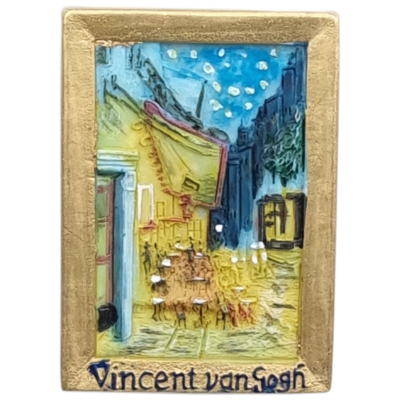 Koelkastmagneet &quot;Cafe Terrace at Night Arles&quot; Vincent van Gogh