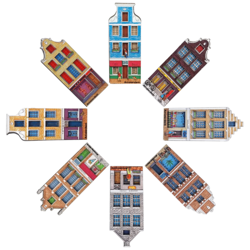 Gevelhuisjes - MDF magneet