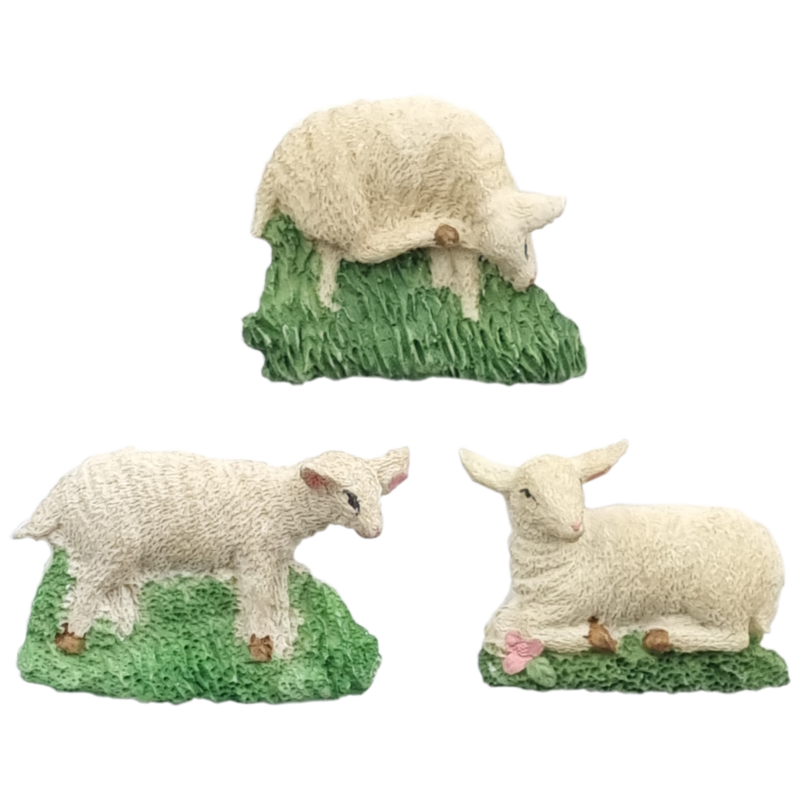 Dieren, Lammetjes set/3 - magneten