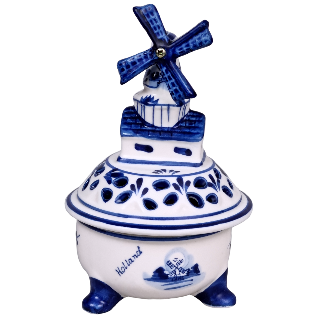 Rond doosje met molen 9,5x14