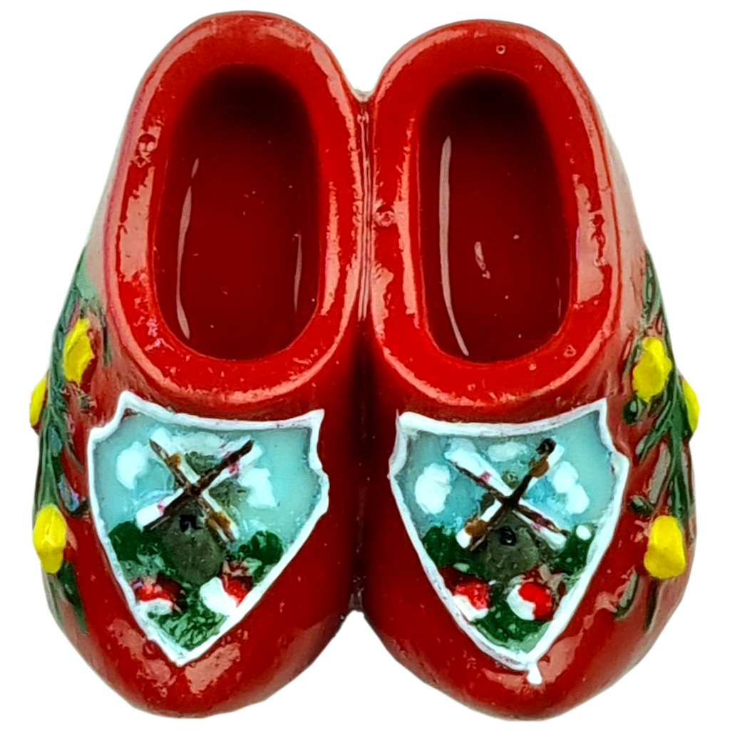 Paar klompjes voor op de koelkast, Kies je favoriete kleur: Rood