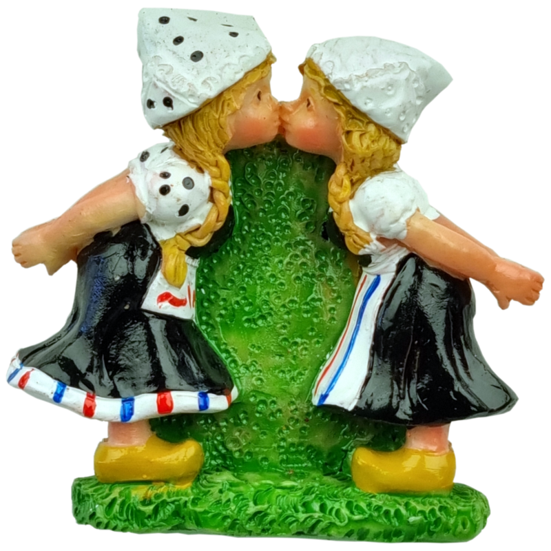 Magneet Kussende meisjes