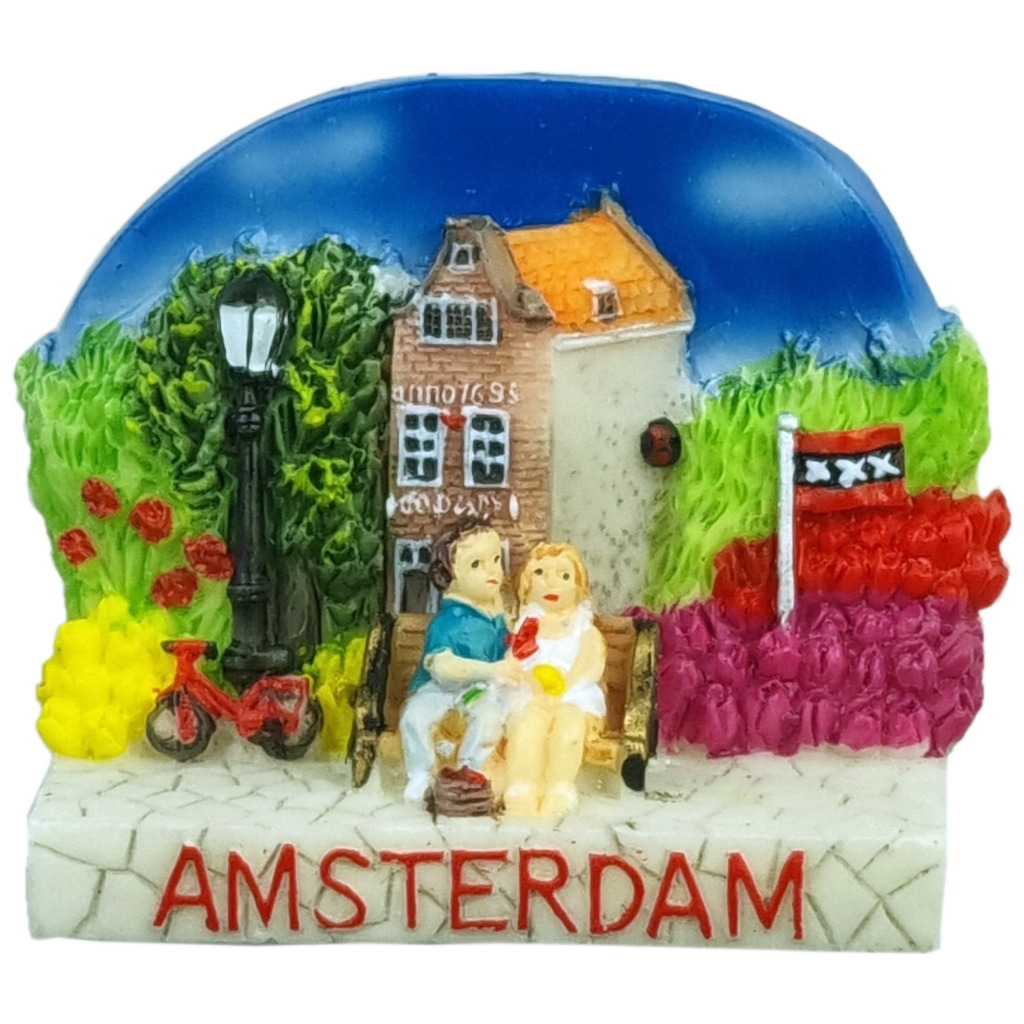 Memo Amsterdam koppel op bankje