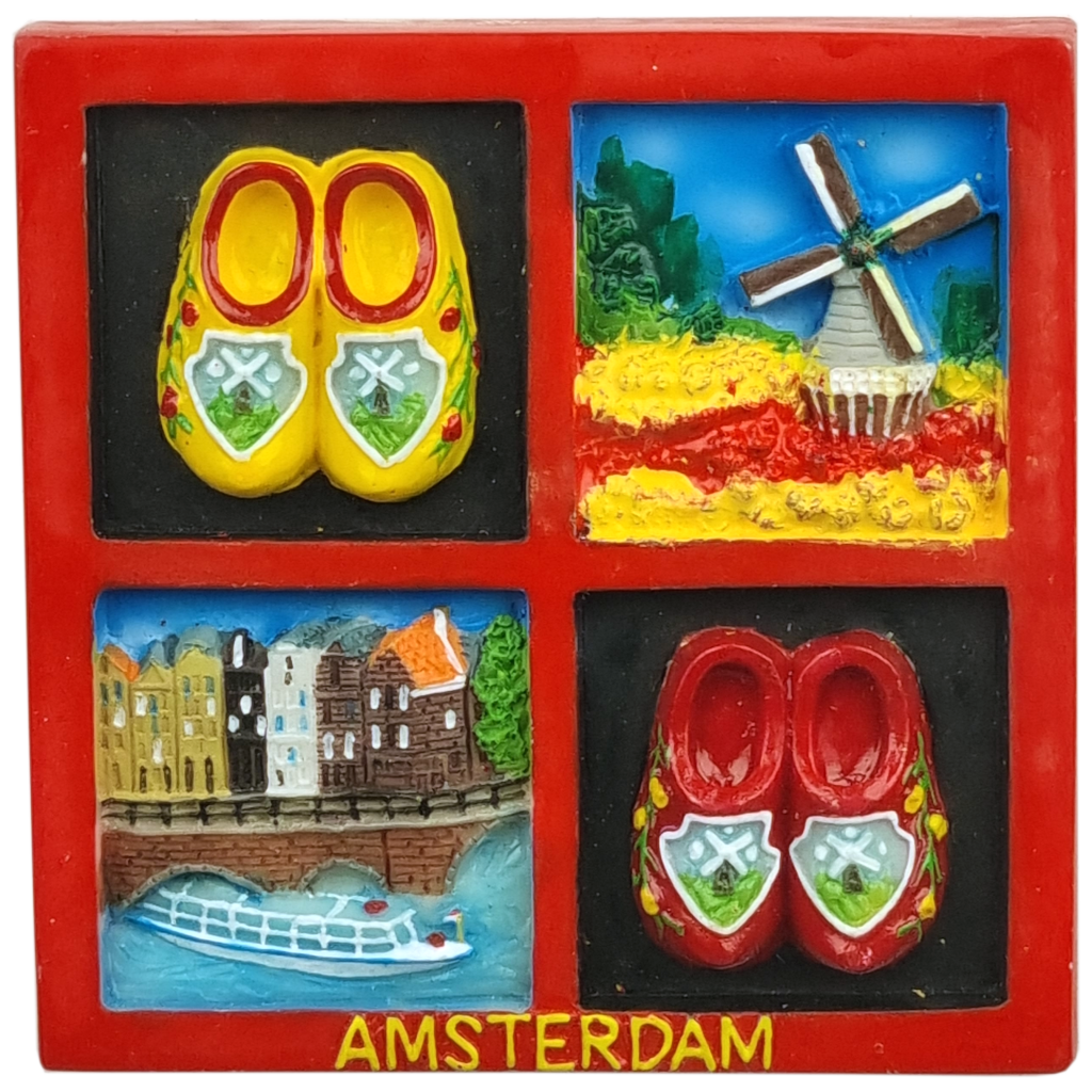 Memo Amsterdam vierluik rood