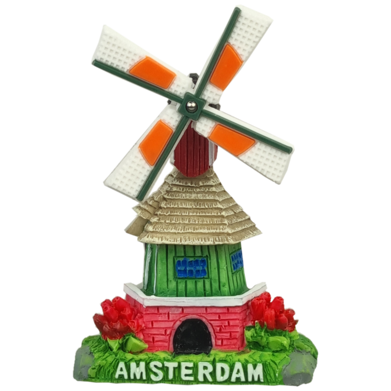 Magneet Amsterdam, molen groen