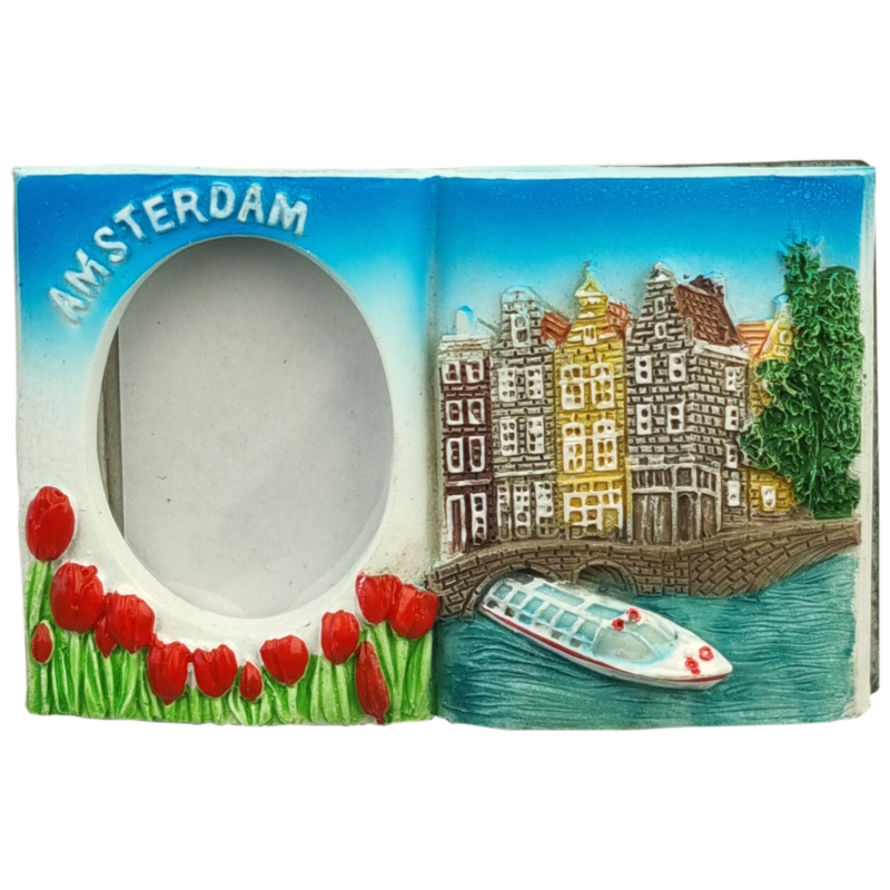 Magneet Amsterdam, fotolijstje in boekvorm