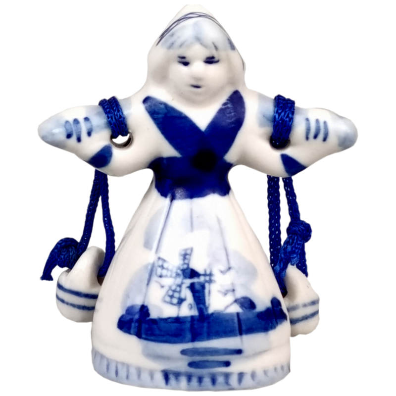 Delfts blauwe Vrouw met juk 5 cm