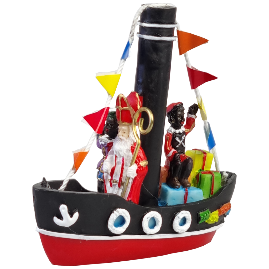Stoomboot van Sint 10 cm