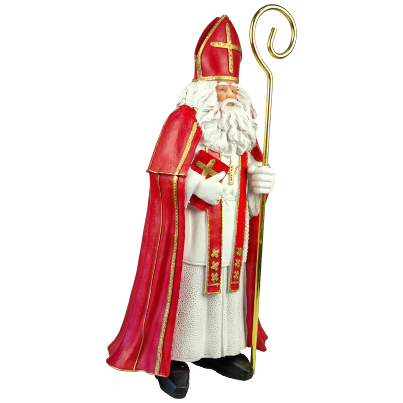 Sinterklaas, met boek 40 cm